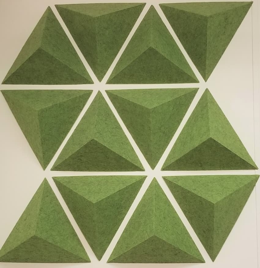 3D Polyester fiber acoustic panels