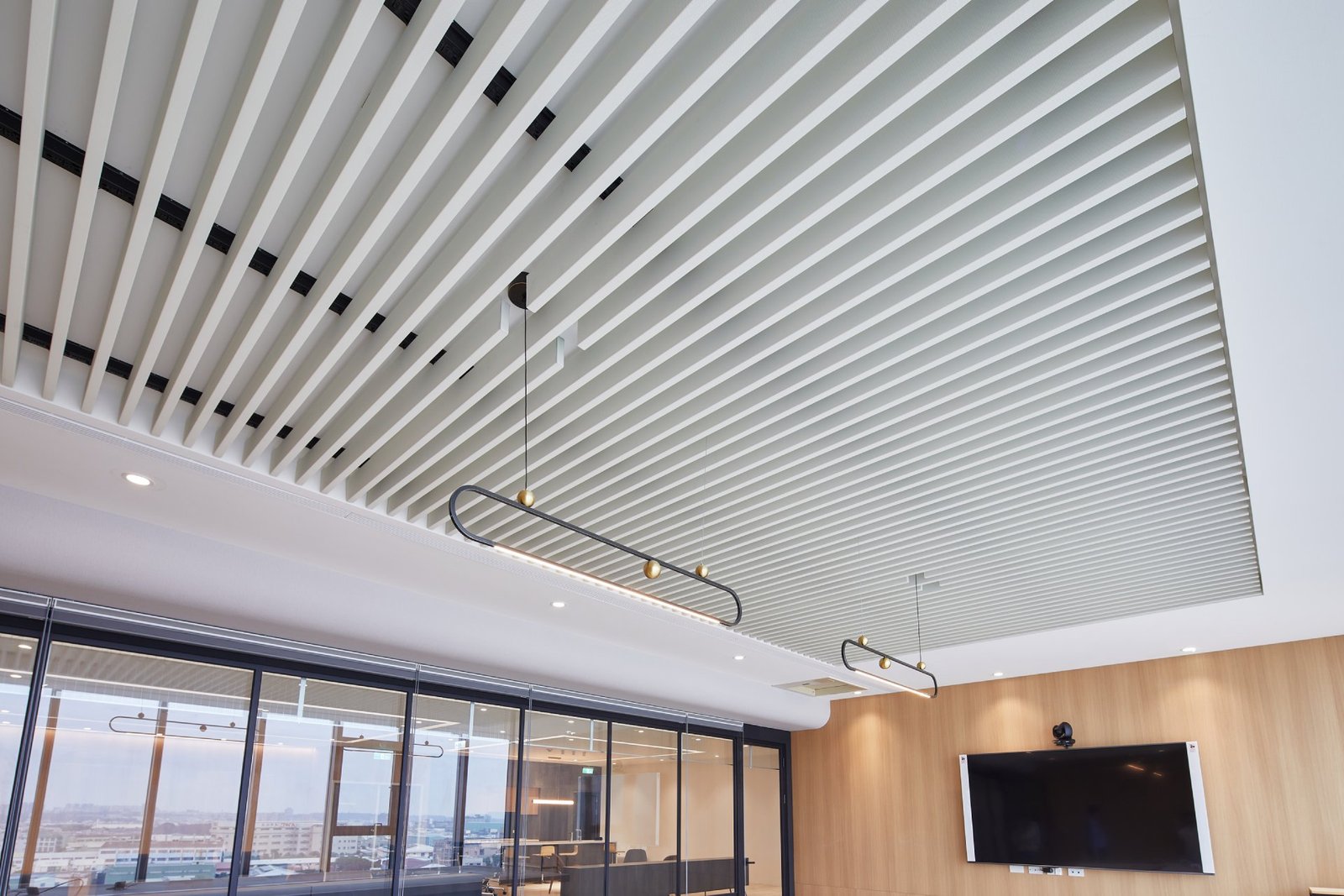 Heavy-Duty Metal Baffles & Linear Ceilings for your office