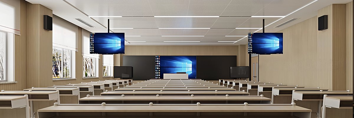 Perforated wooden acoustic panels for office