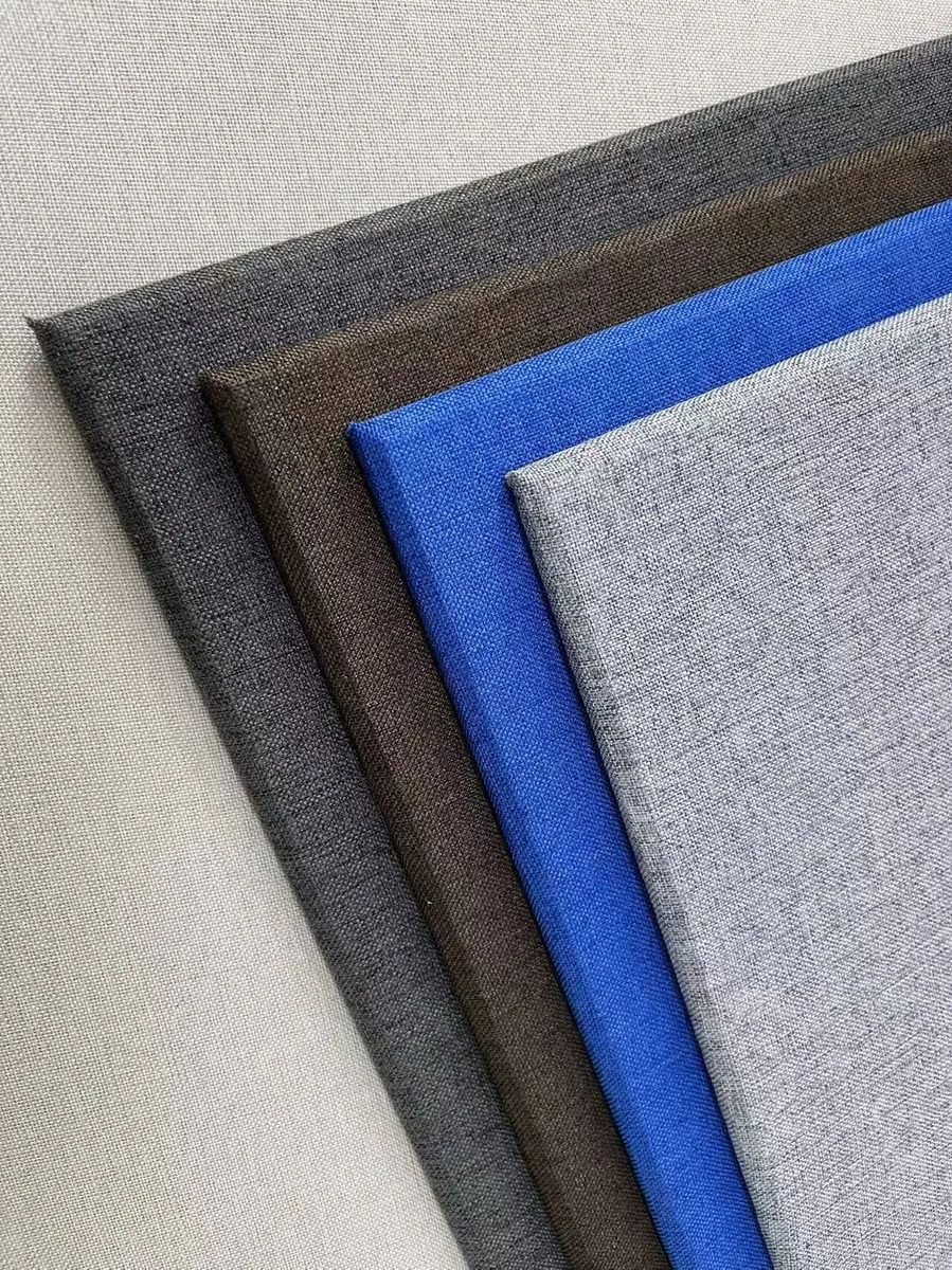 Custom fabric acoustic wall panels in different colors and sizes