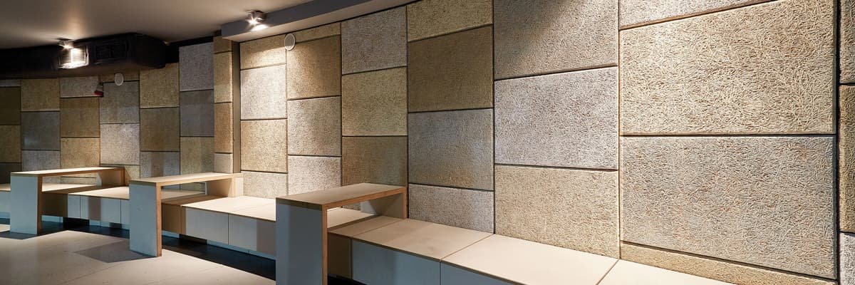 Wood wool acoustic panels