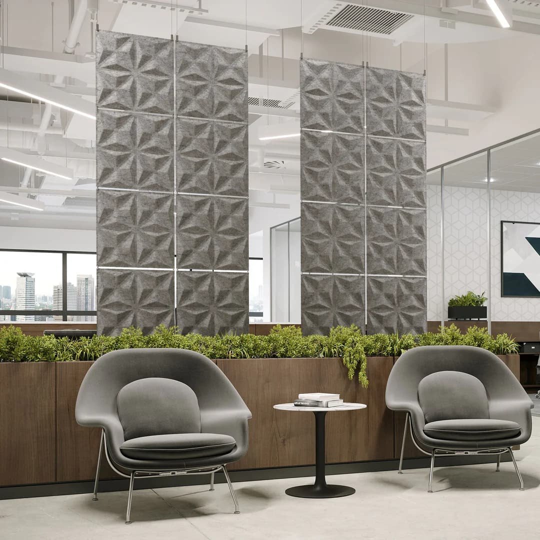 Polyester fiber acoustic panels