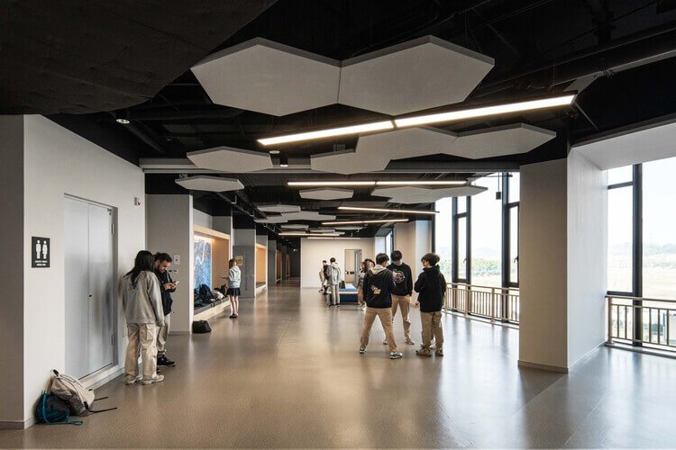 The corridor of an acoustic project