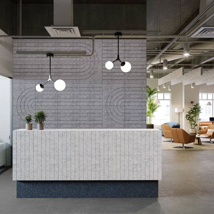 Polyester fiber acoustic wall panels for architectural projects