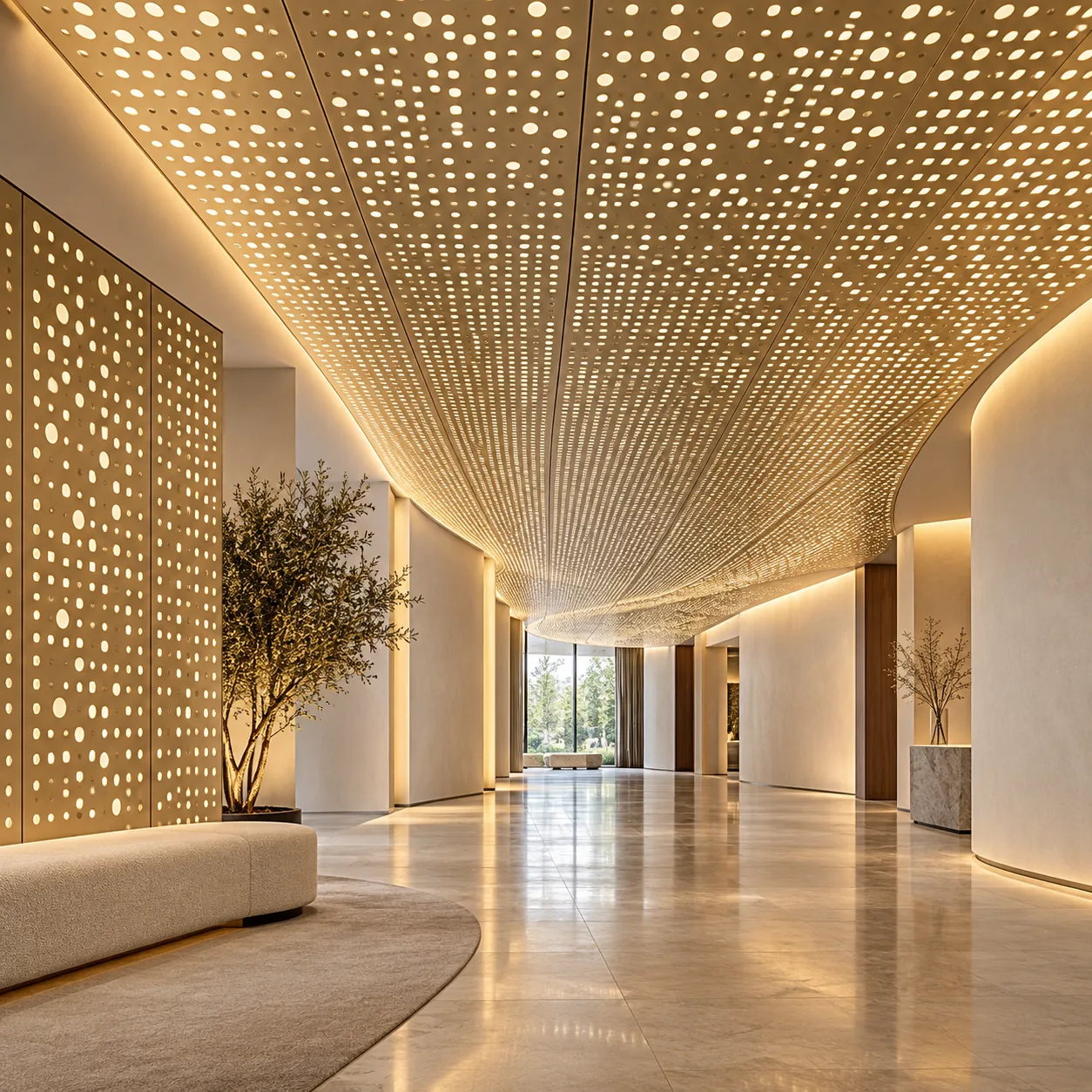 Micro perforated aluminum acoustic panel