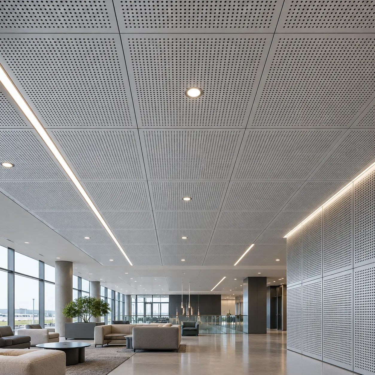 Perforated Metal Acoustic Wall & Ceiling Tiles