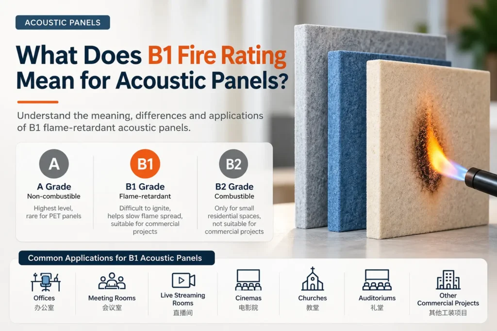 B1 Fire Rating for Acoustic Panels