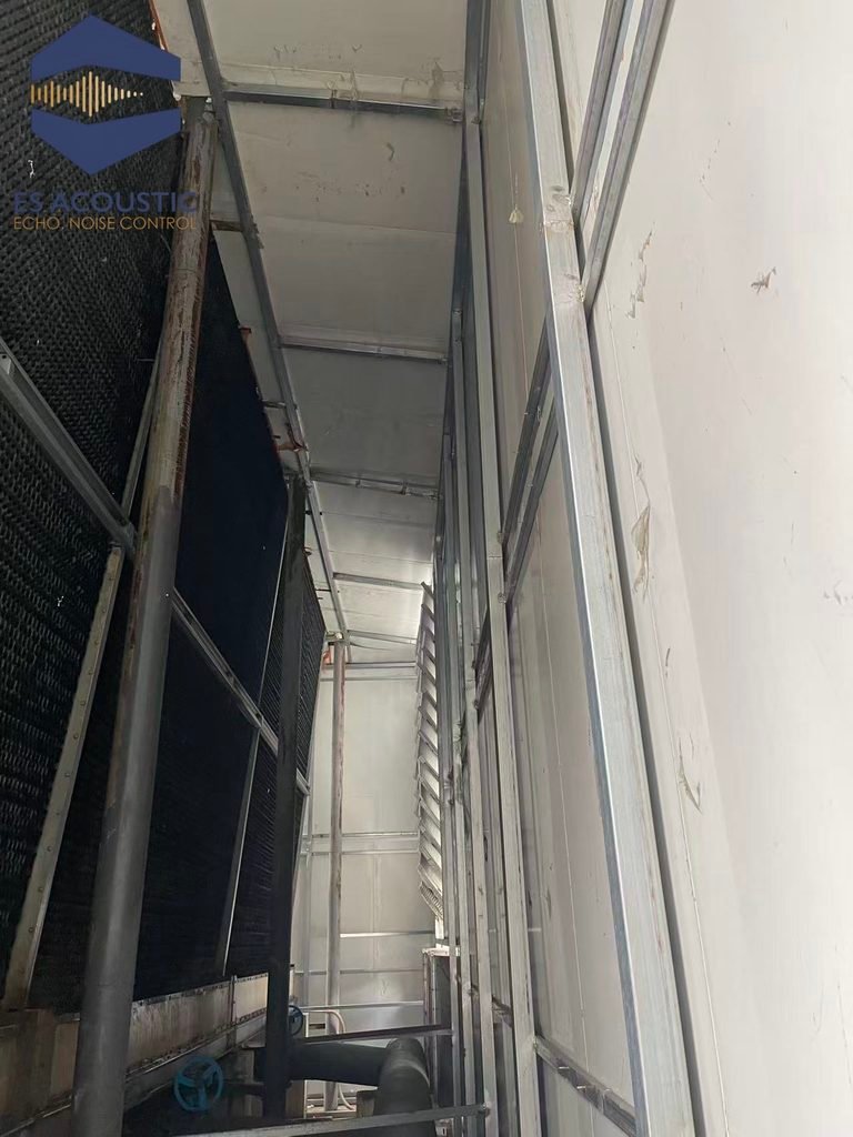 industrial cooling tower noise control system
